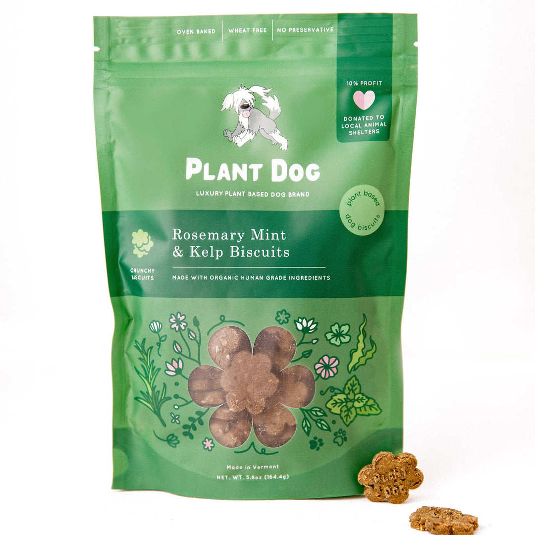 Plant Dog LLC - Rosemary Mint and Kelp Biscuit- Natural Breath Refresher
