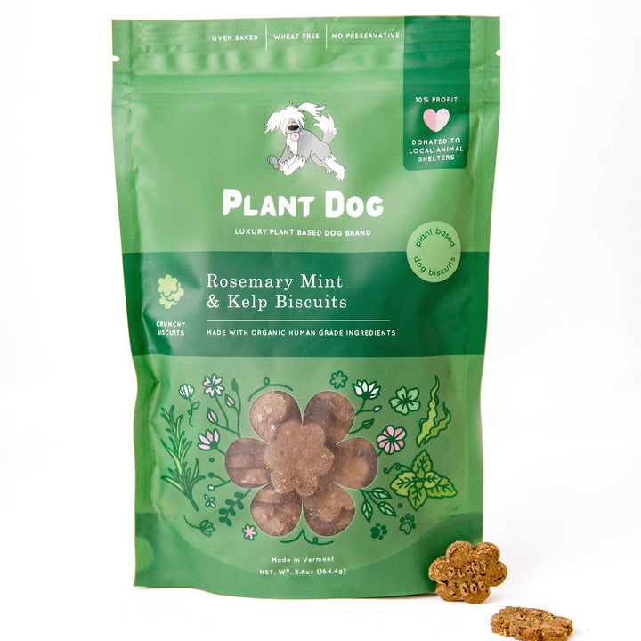 Plant Dog LLC - Rosemary Mint and Kelp Biscuit- Natural Breath Refresher