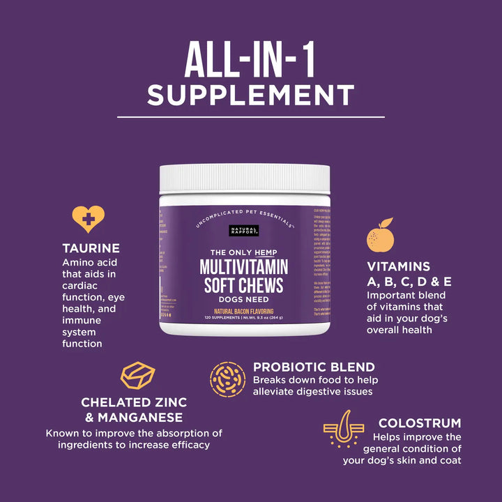 Natural Rapport - The Only Multivitamin Soft Chews Dogs Need