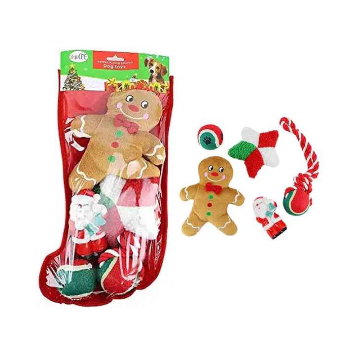 Midlee Designs - Midlee Toy Filled Christmas Dog Stocking Gift Set