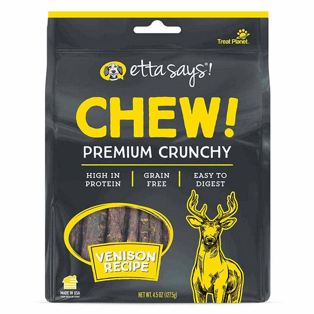 Pet Palette Distribution - Etta Says Chew Premium Crunchy Venison Chew, wt 4.5oz