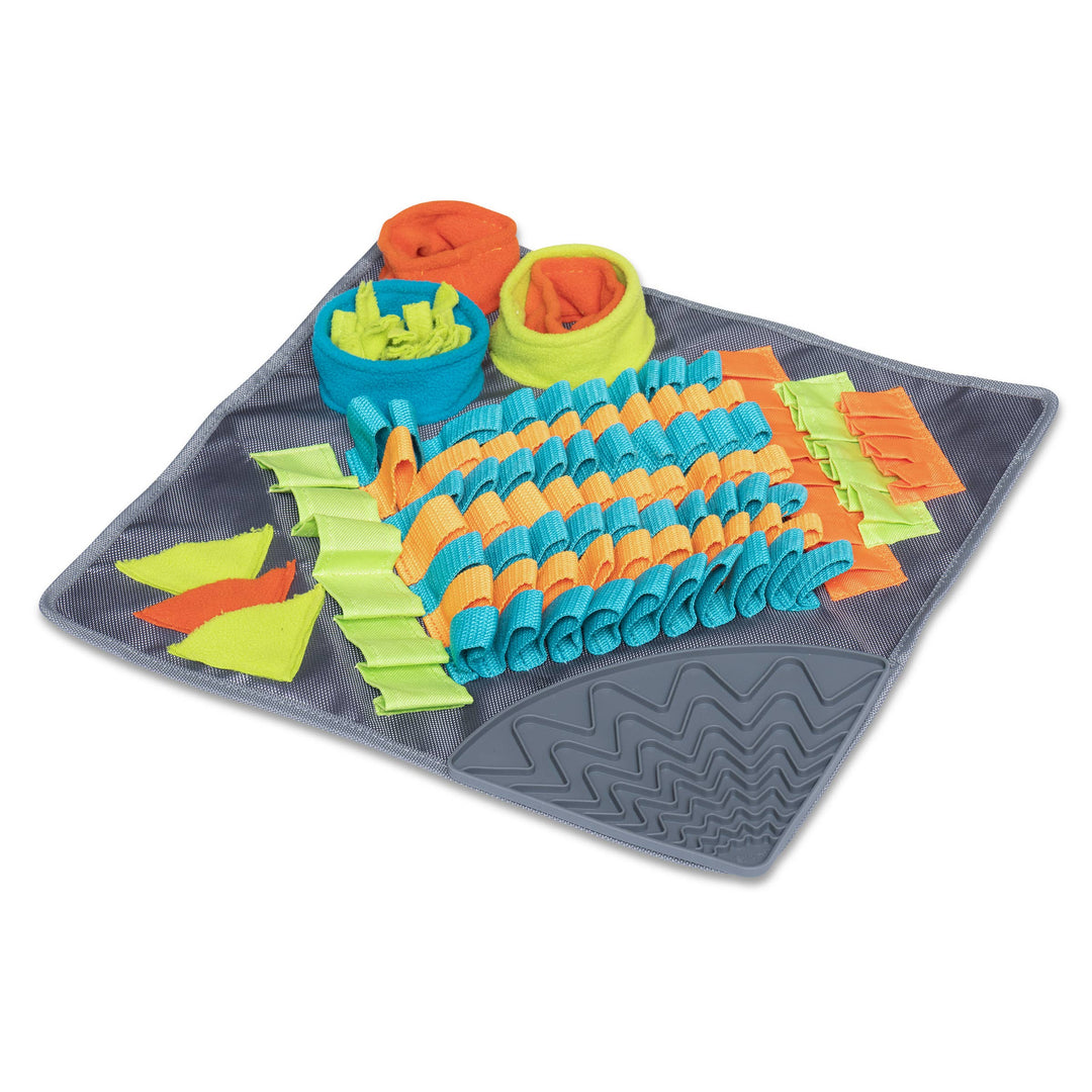 Pet Palette Distribution - Messy Mutts Square Forage/Snuffle Mat 16" with Suction
