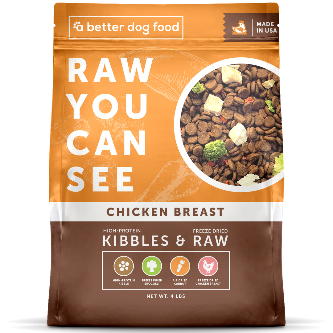 A Better Treat - A Better Dog Food Chicken - Raw You Can See