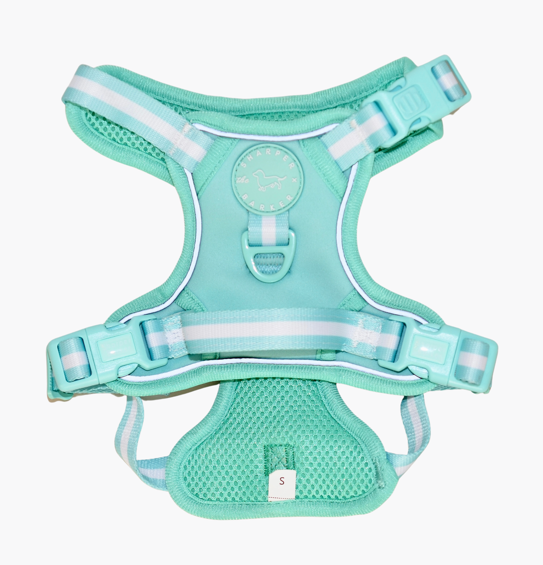 The Sharper Barker - Reflective Dog Harness - Turquoise