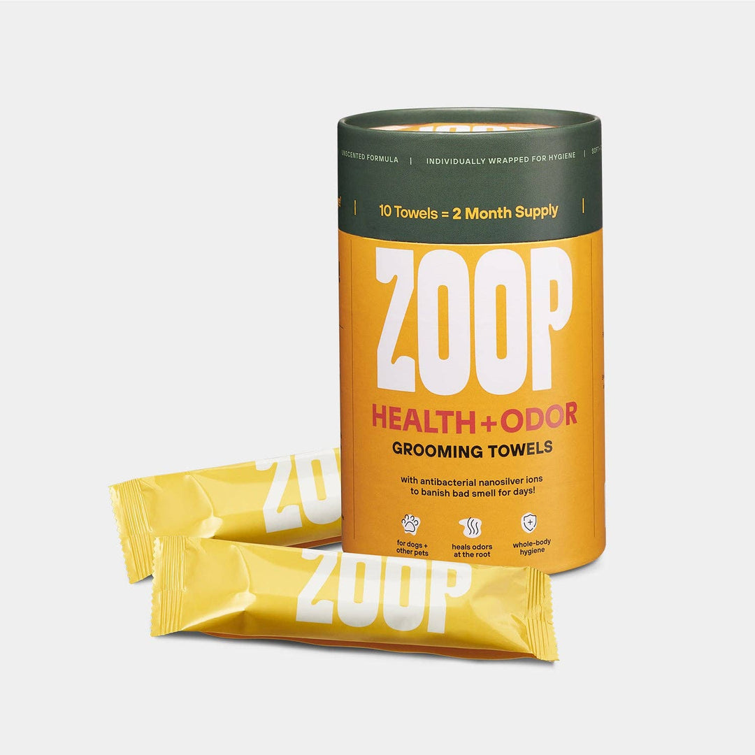 Zoop - Health + Odor Grooming Towels - 10 Count