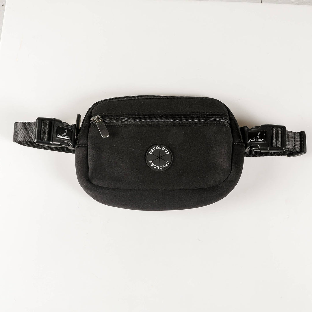 Cavology - FANNY PACK BELT BAG DOG MOM BAG BLACK