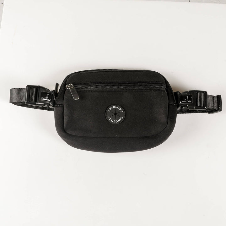 Cavology - FANNY PACK BELT BAG DOG MOM BAG BLACK