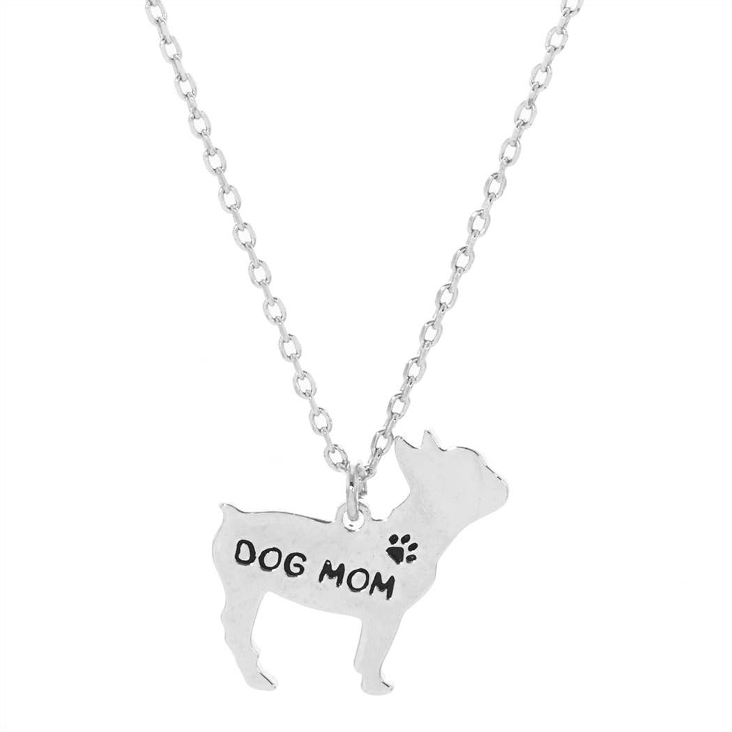 Fashion City - Gold-Dipped Dog Mom Necklace