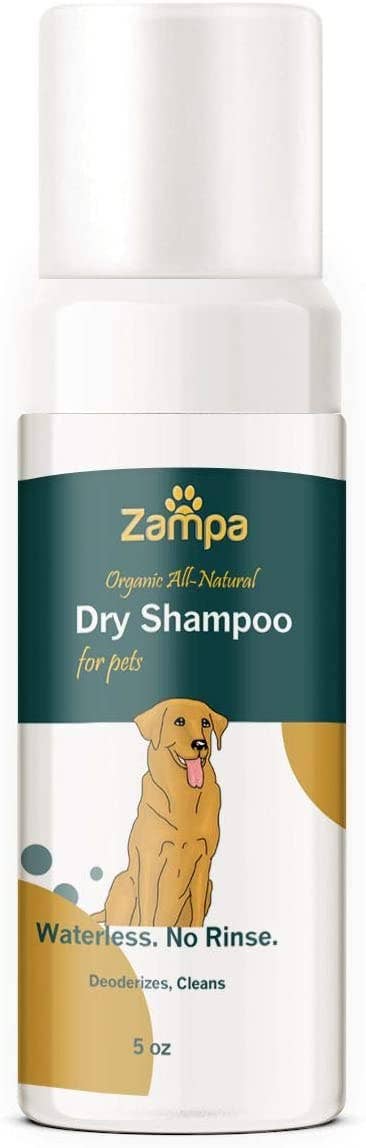Zampa Pets - Dry Shampoo for Pets 100% All Natural Organic Non Toxic
