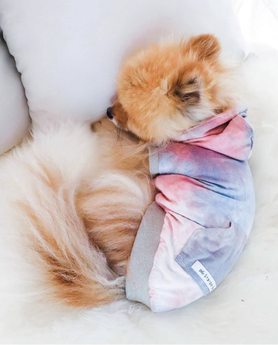 The Sharper Barker - Bamboo Dog Hoodie - Tie Dye Dreams