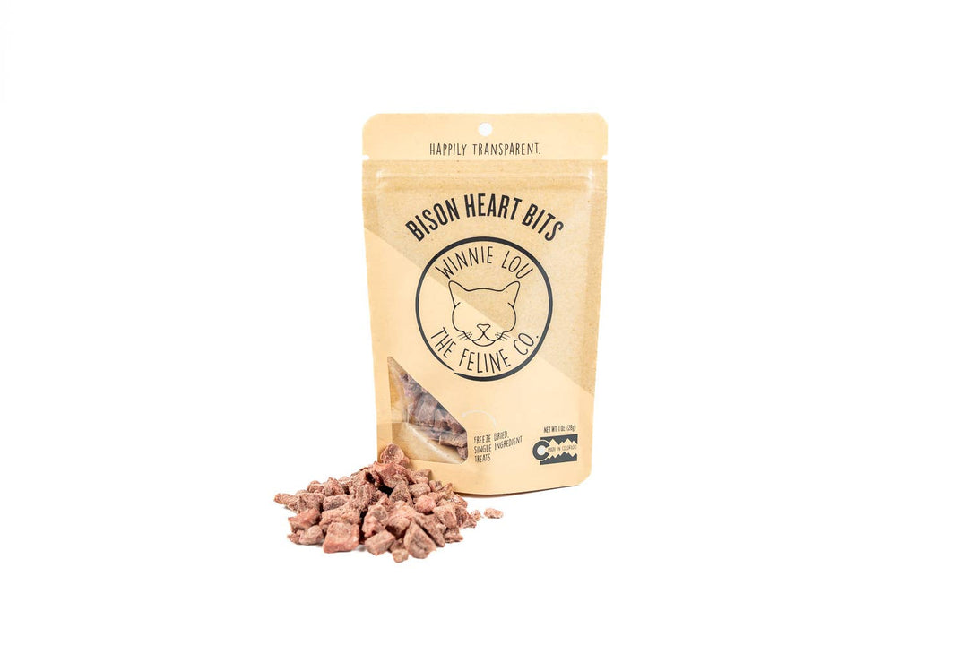 Winnie Lou - The Canine Co. - Bison Heart Bits - Cat