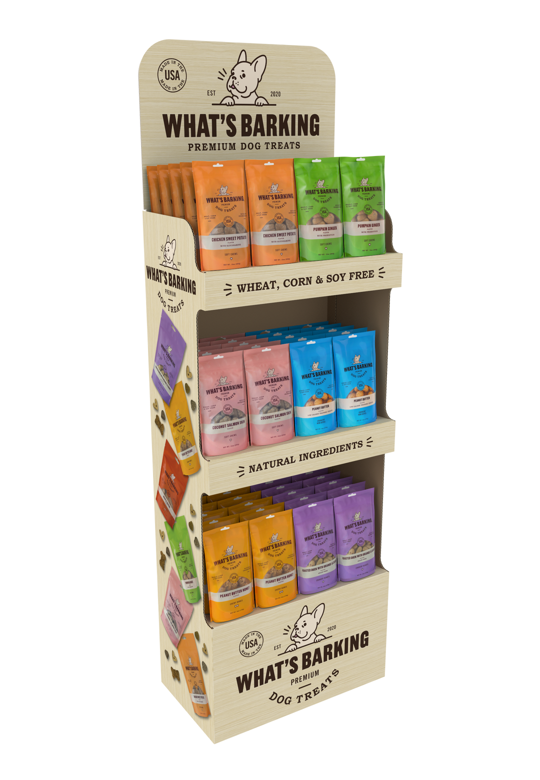 What's Barking - Core Collection Display (including treats)