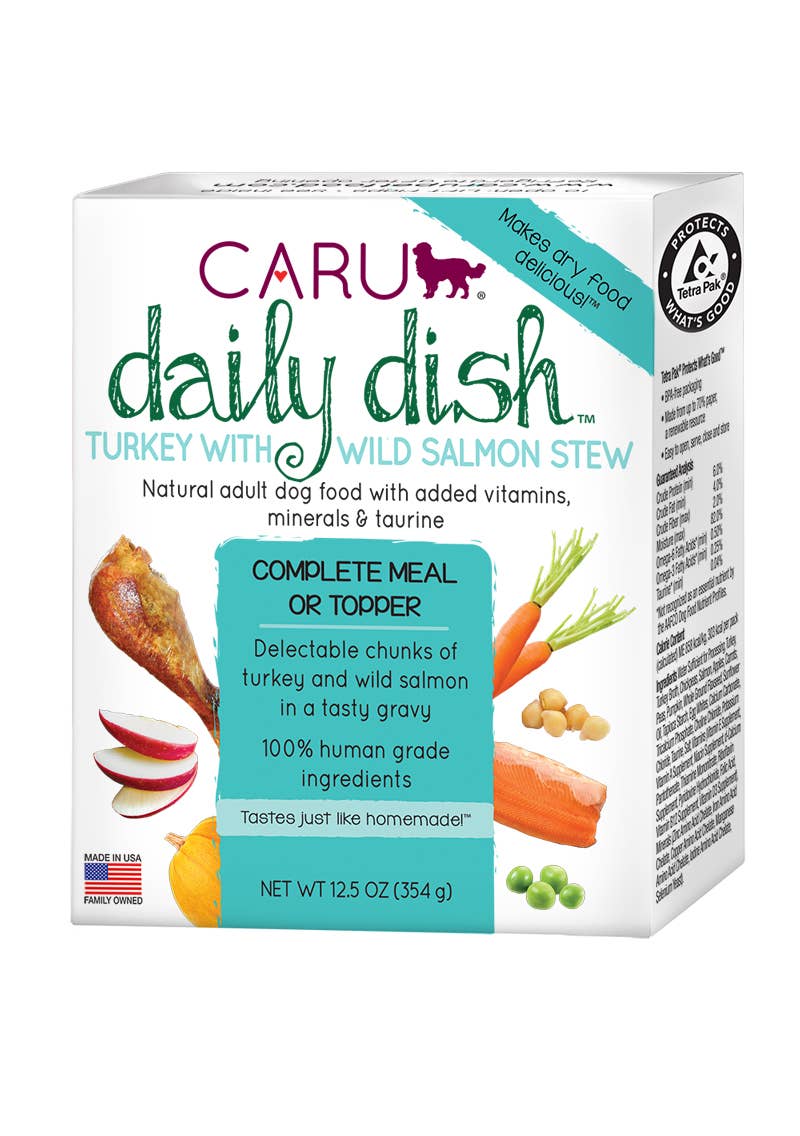 Caru Daily Dish Turkey With Salmon Stew For Dogs