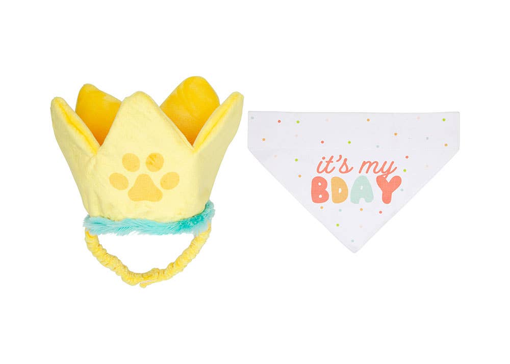 Pet Palette Distribution - Pearhead Happy Barkday Pet M/L Bandana Hat Set