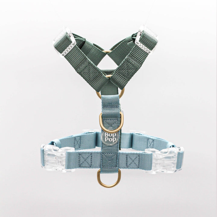 Bop Pop Pets - Classic Harness | Hunter Sky: Medium