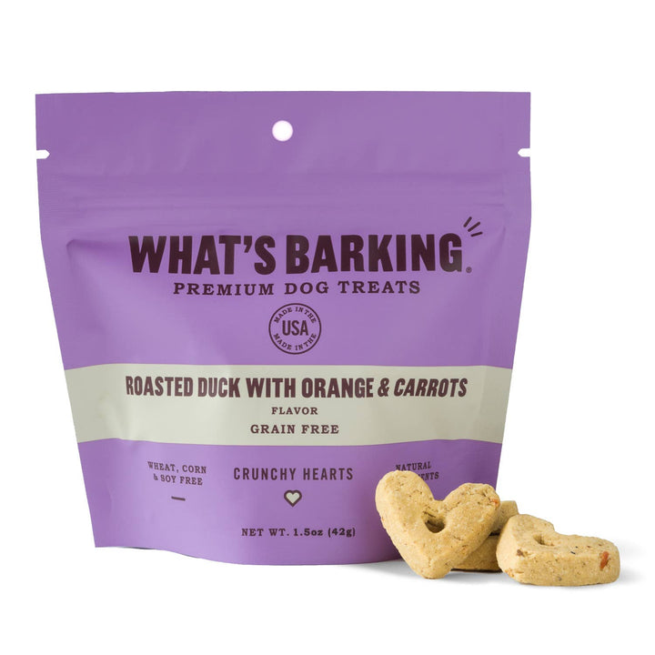 Roasted Duck w/ Orange & Carrot Crunchy Dog Treats, 1oz Case