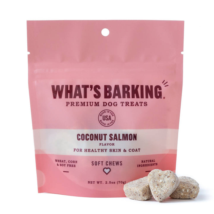 Coconut Salmon Soft Chew Dog Treats, 2.5oz Case