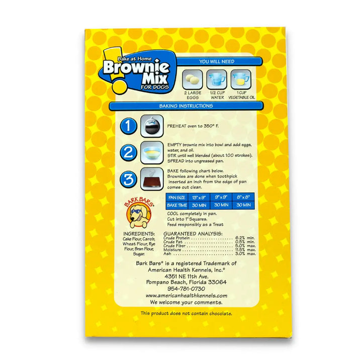 Pet Snax by Petknowledgy - Bake at Home - Brownie Mix for Dogs - 1 lb