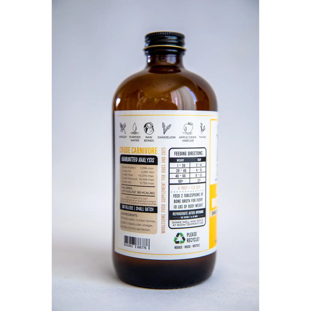 Crude Carnivore - Chicken Bone Broth 16 OZ