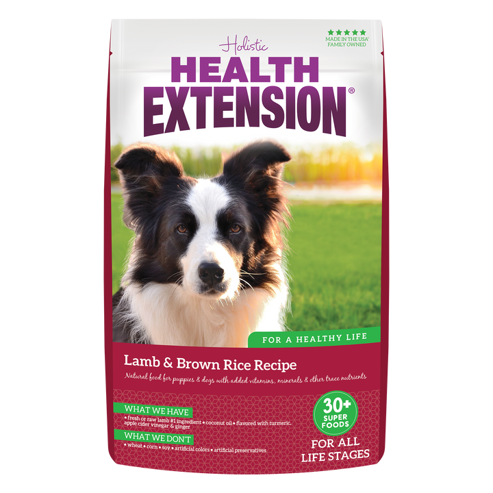 Health Extension Pet Care - Lamb & Brown Rice Recipe: 15 lbs