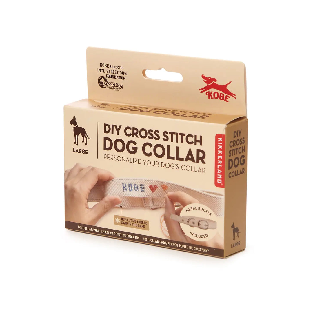 Kikkerland Design Inc - DIY Cross Stitch Dog Collar