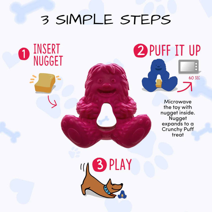 Pet Palette Distribution - Yeti Dog Chew Puff & Play Hangry Yeti Pink