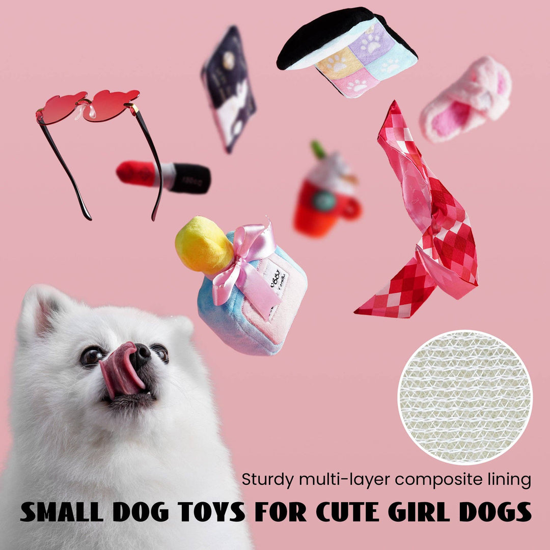 Nocciola - Nocciola 8 PCS Girl Dog Toys for Puppies Small Medium Dogs