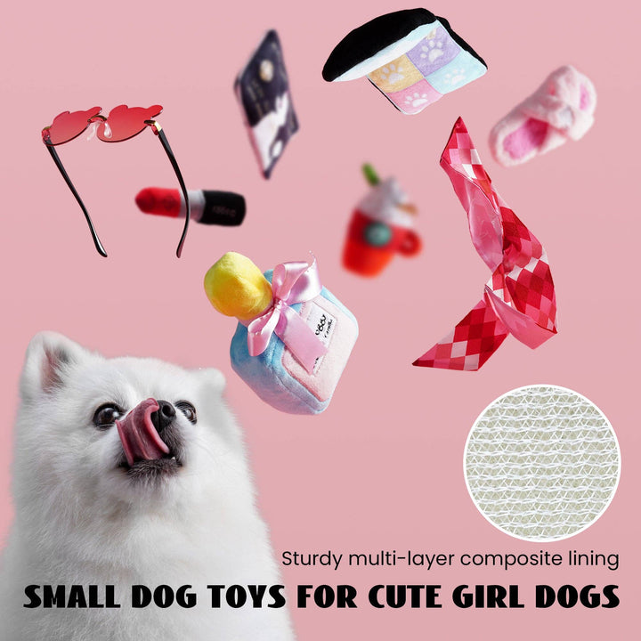 Nocciola - Nocciola 8 PCS Girl Dog Toys for Puppies Small Medium Dogs