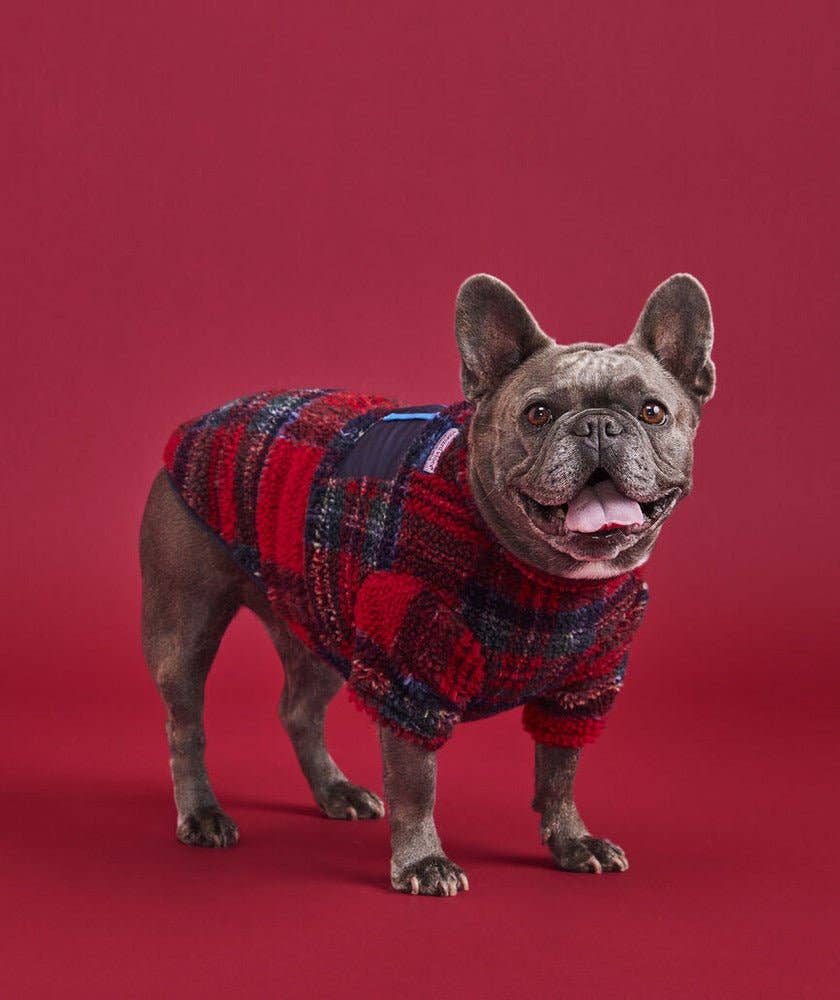 Found My Animal - Vineyard Vines X Fma Pet Super Shep Shirt, Red Velvet: XXXL