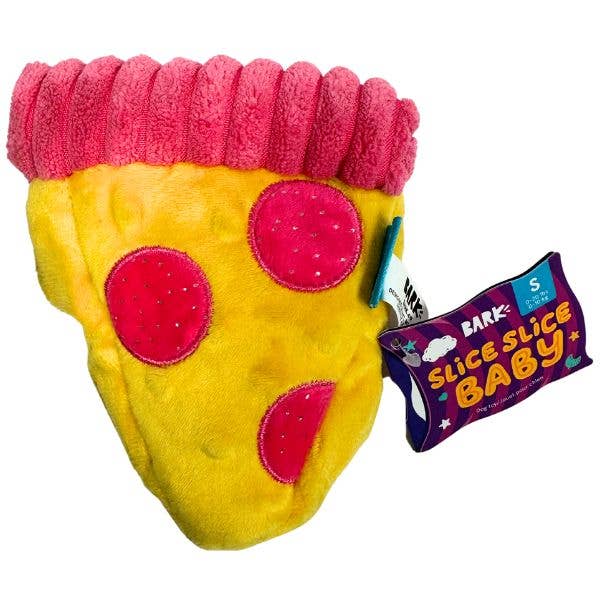 St. Louis Wholesale LLC - BarkBox Pet Toys - Slice Slice Baby Pizza Slice - SMALL Dog