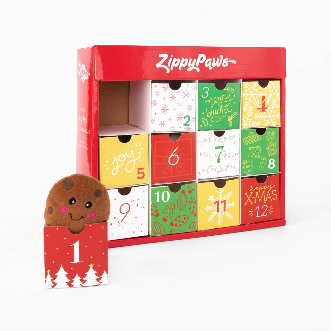 ZippyPaws - Holiday - Advent Calendar - Christmas Dog Toy