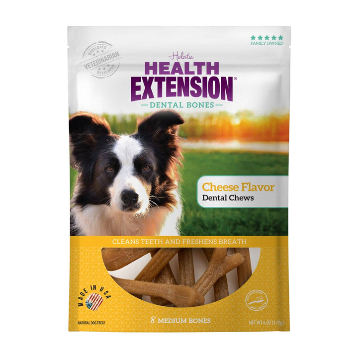 Health Extension Pet Care - Cheese Flavor Dental Bones: 3-pack