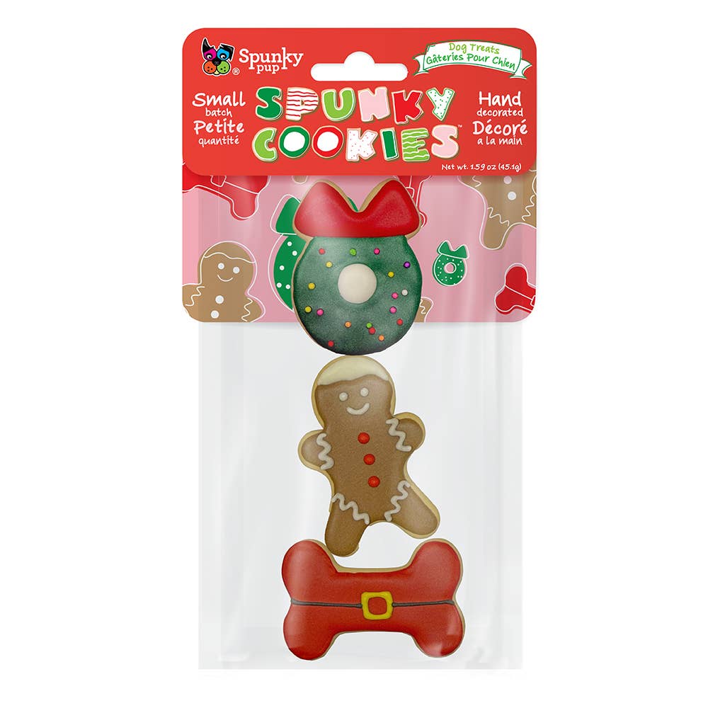 Spunky Pup - Frosted Cookies - Holiday: Santa - XL