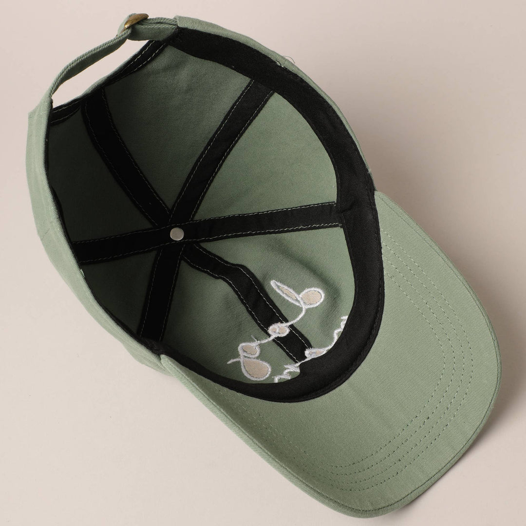 Fashion City - Dog Mom Lettering Embroidery Baseball Cap: One Size / CLAY