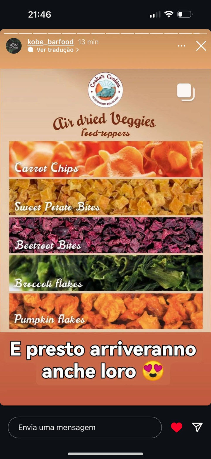 Cooka's Cookies - Carrot Chips - Air-dried meal Toppers 