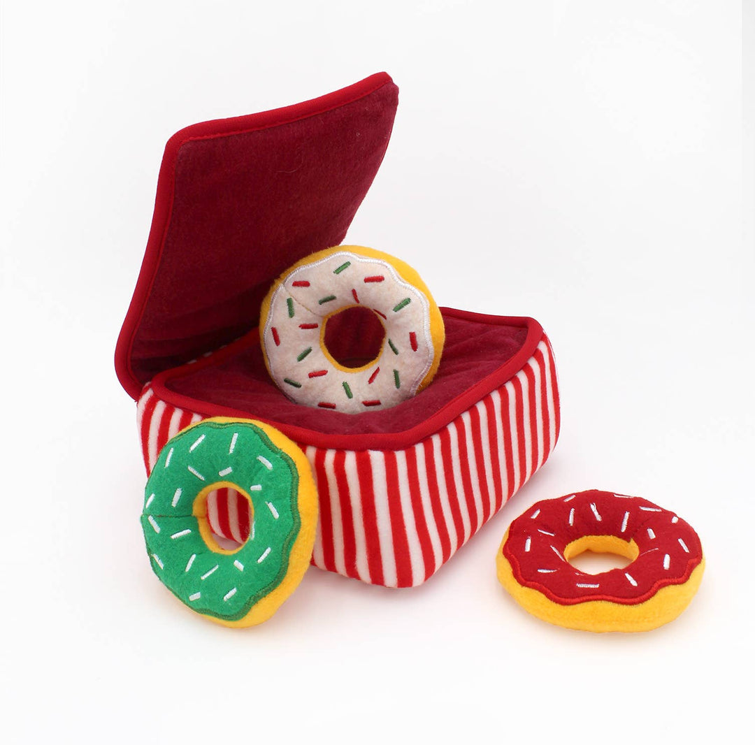 Pet Palette Distribution - ZippyPaws Holiday Burrow Donutz Box