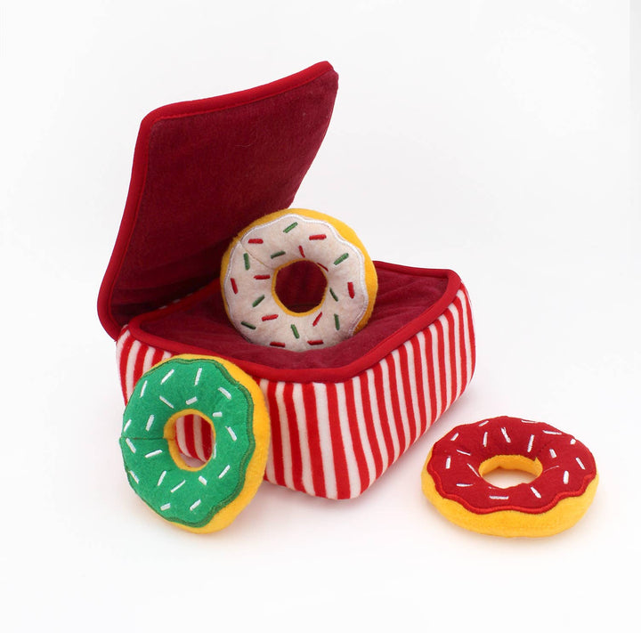 Pet Palette Distribution - ZippyPaws Holiday Burrow Donutz Box