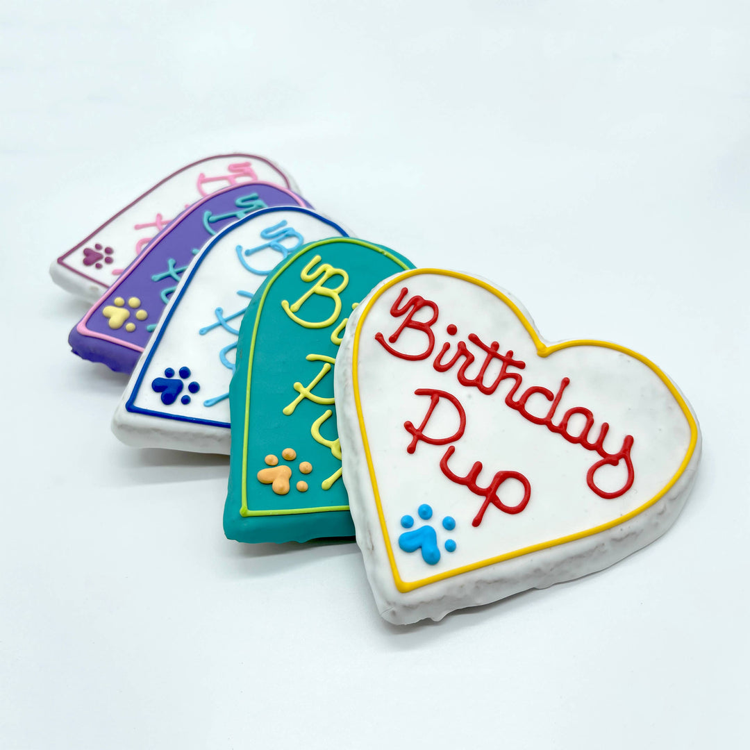 Furry Belly Bake Shop - Birthday Heart Crunchy Oat Cookie: Vibe Assortment