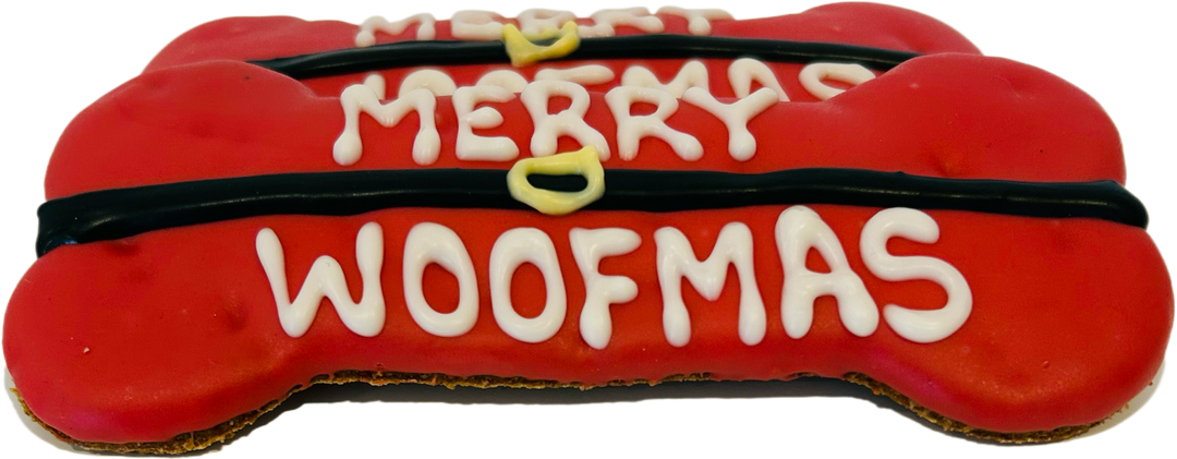 DELCO DOG CO. - Merry Woofmas 6" Dog Bone