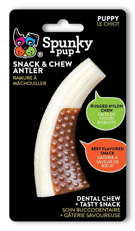 Spunky Pup - Snack and Chew Antler: Small