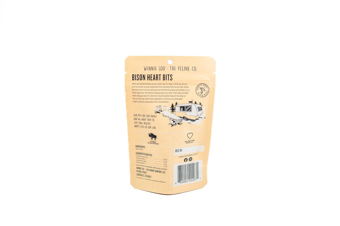Winnie Lou - The Canine Co. - Bison Heart Bits - Cat