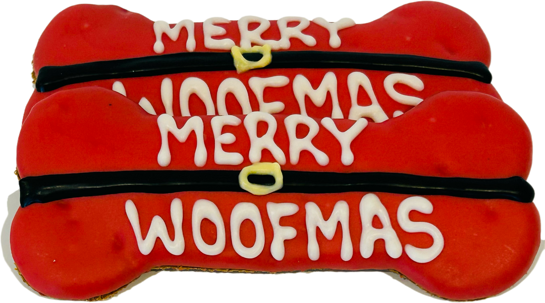 DELCO DOG CO. - Merry Woofmas 6" Dog Bone