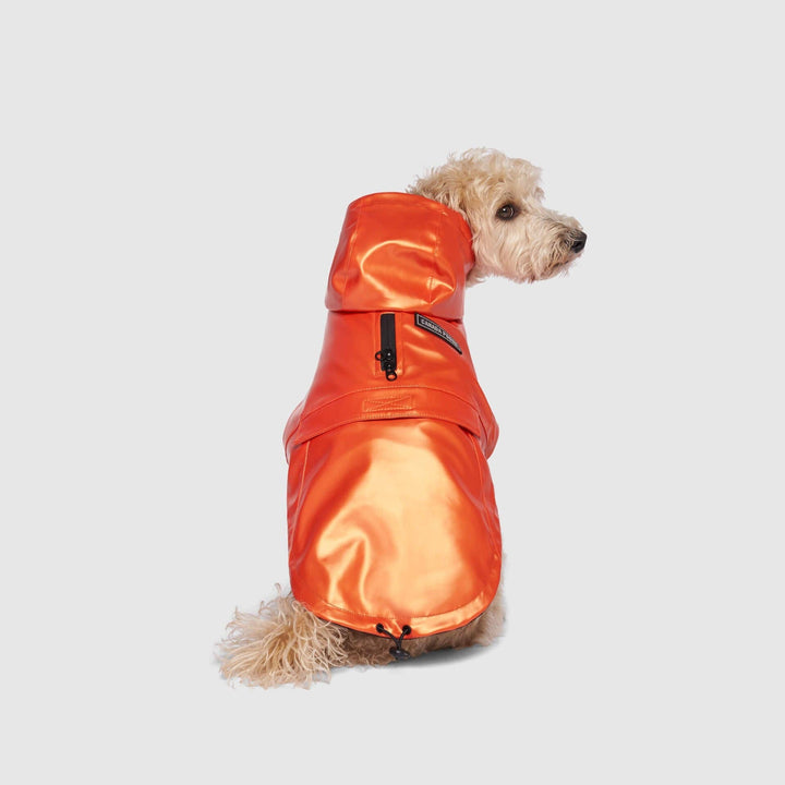 Canada Pooch - Cold Front Raincoat: Orange / 10