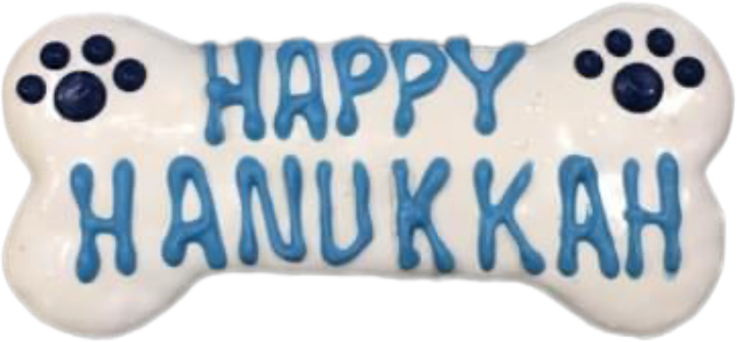 DELCO DOG CO. - Happy Hanukkah 6" Dog Bones
