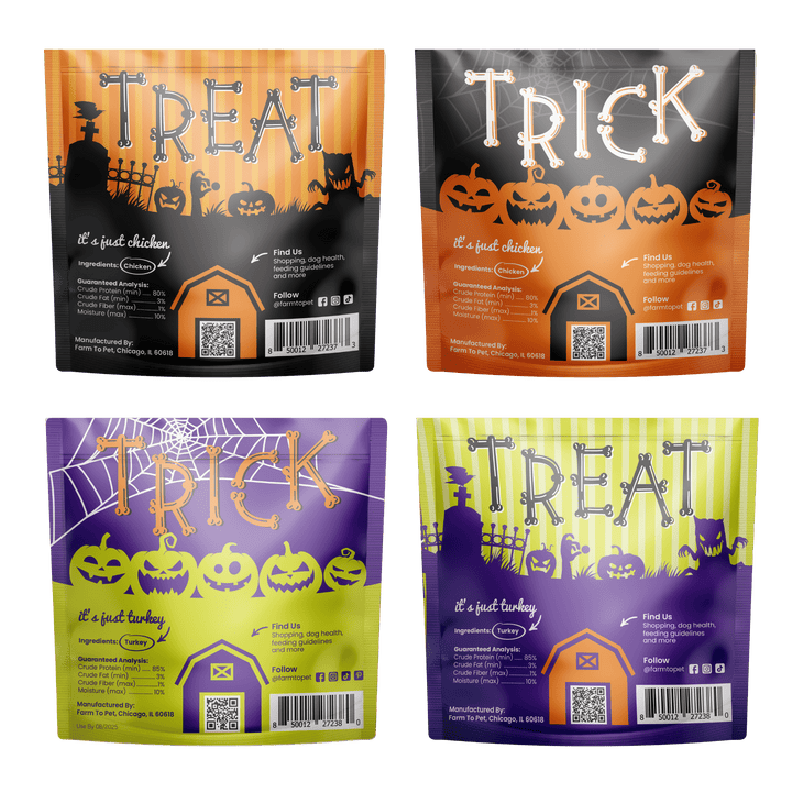 Farm to Pet - Halloween Snack Pack Dog Treat Bundle