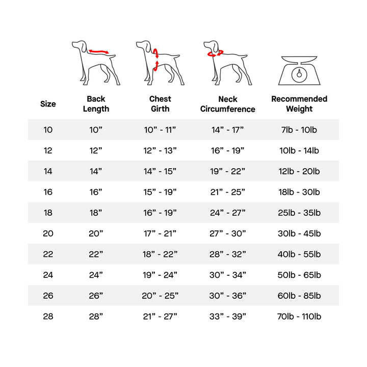 Canada Pooch - Harness Puffer: 14 / Red