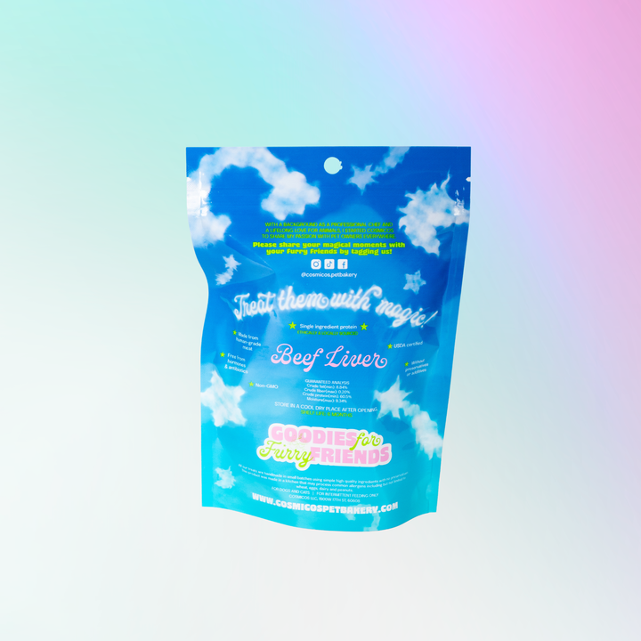 Cosmicos Pet Bakery - Beef Liver Snackies | Treats for Cats and Dogs