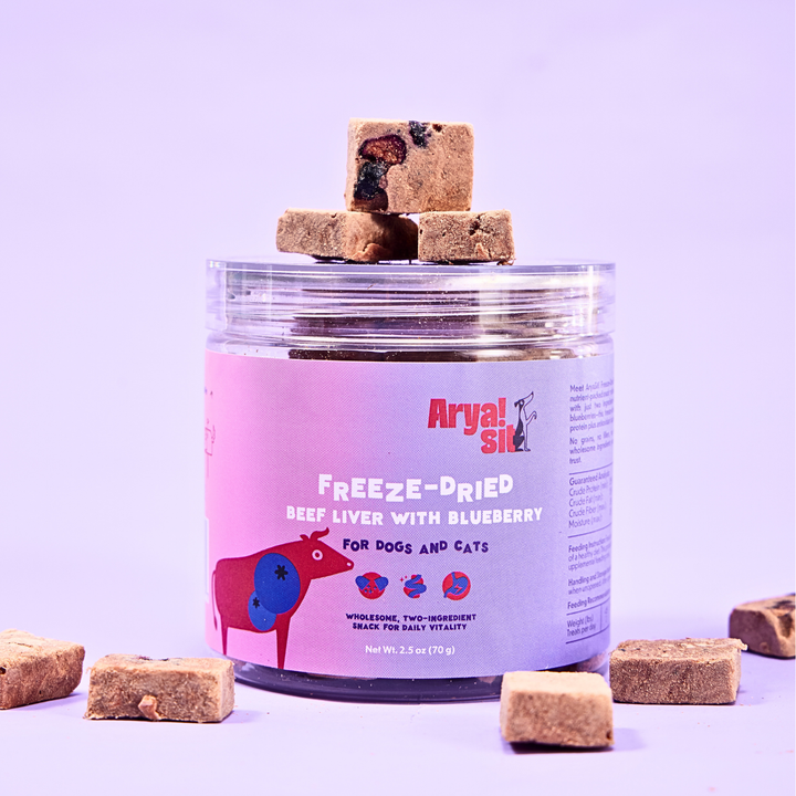 Arya Sit! - Freeze-Dried Beef Liver with Blueberry