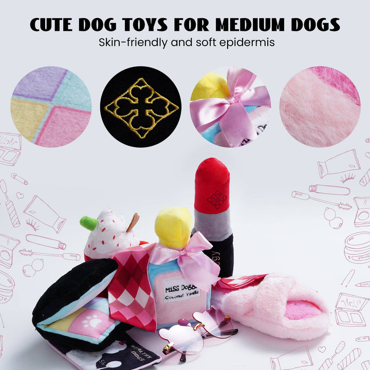 Nocciola - Nocciola 8 PCS Girl Dog Toys for Puppies Small Medium Dogs