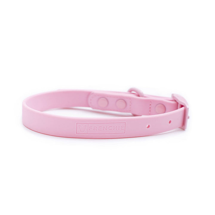 Frenchie - Frenchie Waterproof Collar - Pink Bubble Gum: L